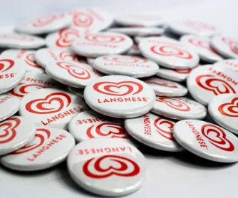 Langnese Buttons Buttons 25 mm mit Sicherheitsnadel