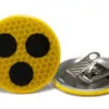Blindenbutton reflektierend 56 mm mit Krokoclip