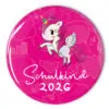 pink Button Schulkind 2026 mit Einhorn